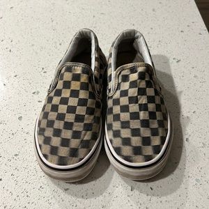 Checkered 3D vans. Used. Accepting best offer